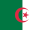 The flag of Algeria.