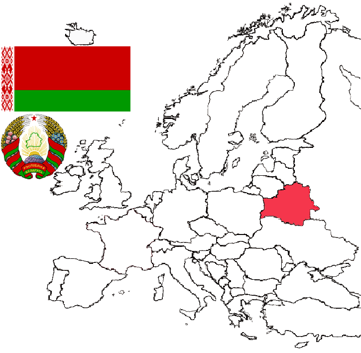image of Belarus, in relation to Eastern Europe with with Abkhazia picked out in red