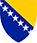 The Arms of Bosnia and Herzegovina.