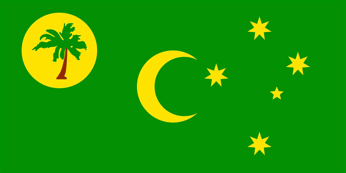 The flag of Cocos (Keeling) Islands.