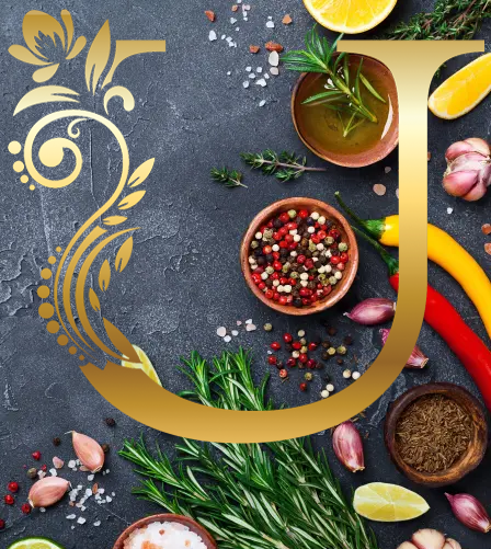 Decorative capital U on background.