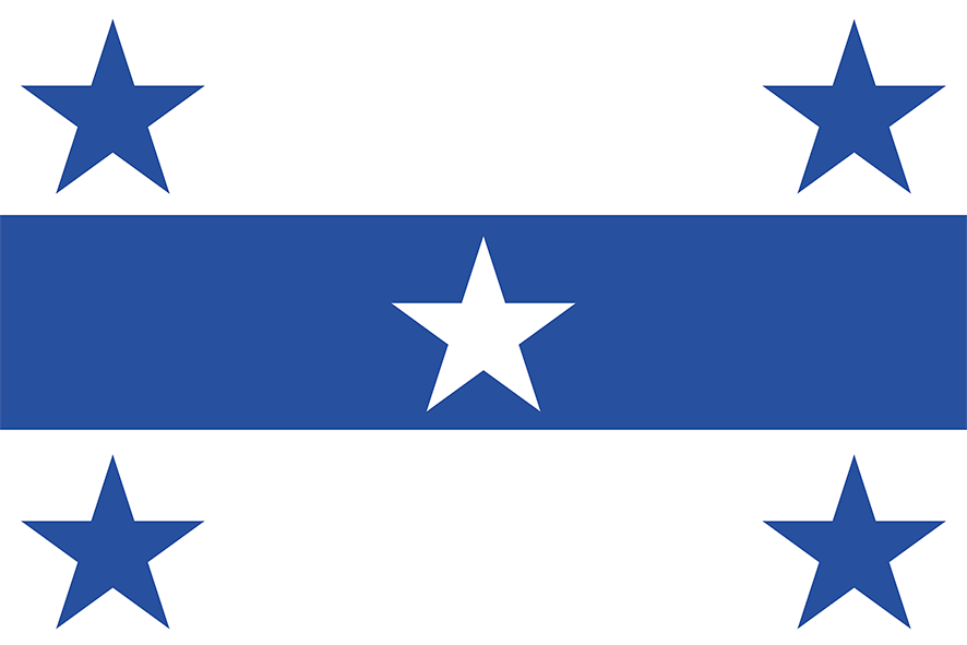 The flag of the Gambier Islands.