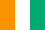 The Flag of Ivory Coast.