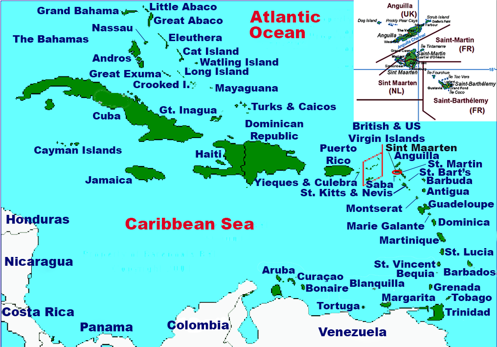Location of Sint Eustatius in the Caribbean.