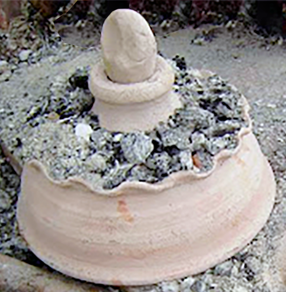 Roman testum used on hot coals.