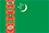 The Flag of the Turkmenistan.