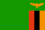 The Flag of Zambia.