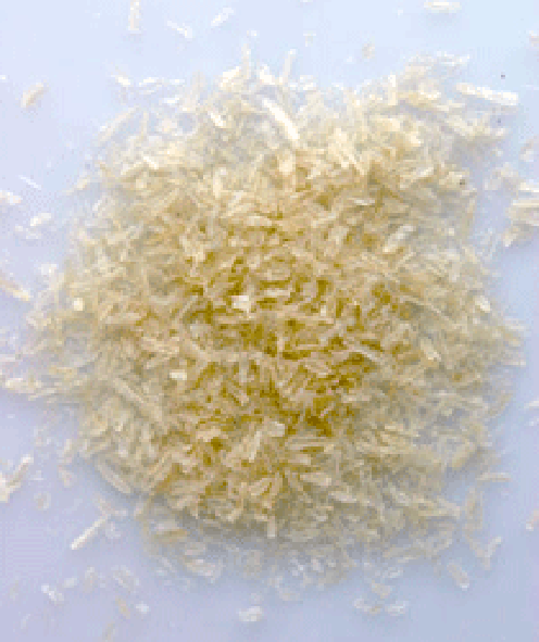 Crystals of dried agar