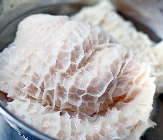 Washed beef honeycomb tripe