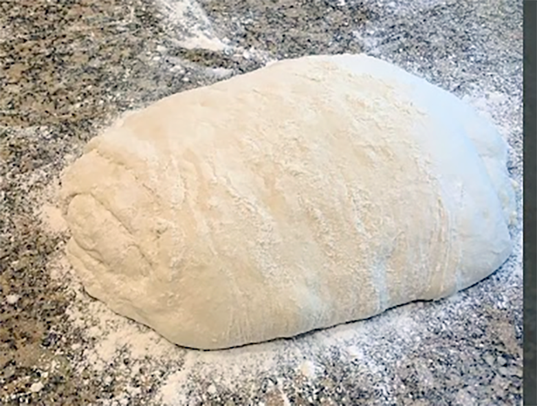 Bread relaxing on a cold granite worktop