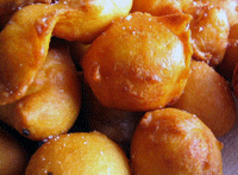 Croquette potatoes, cooked until golden