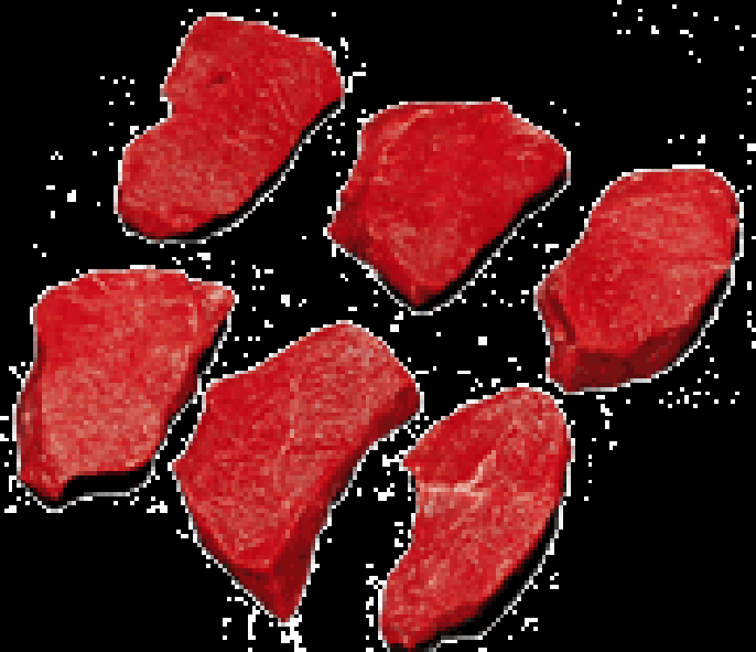 Six medallions of beef