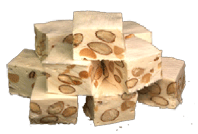 Blocks of nougat