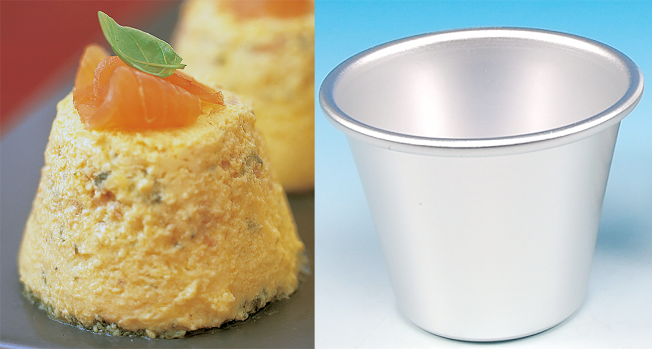 Salmon timbale and timbale mould