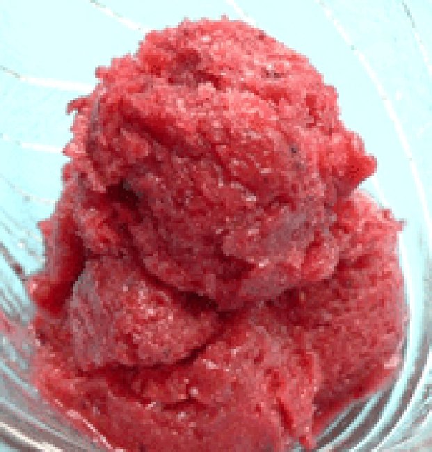 Red berry sorbet