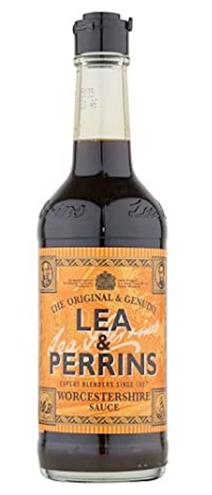 Bottle of Lee & Perrins Worcestershire Sauce