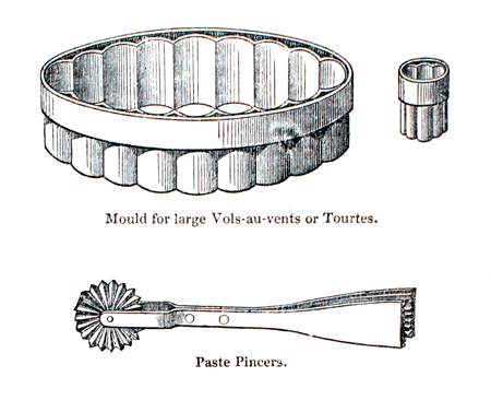 Eliza Acton Pastry Moulds and Pincers