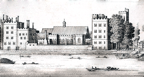 Lambeth Palace by Wenceslaus Hollar