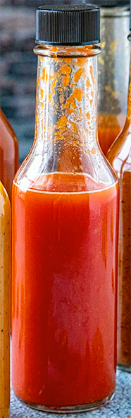 camp vinegar sauce in a bottle