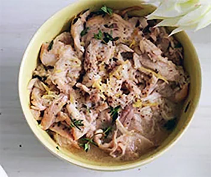 potted hare or rabbit in a ramekin with butter
