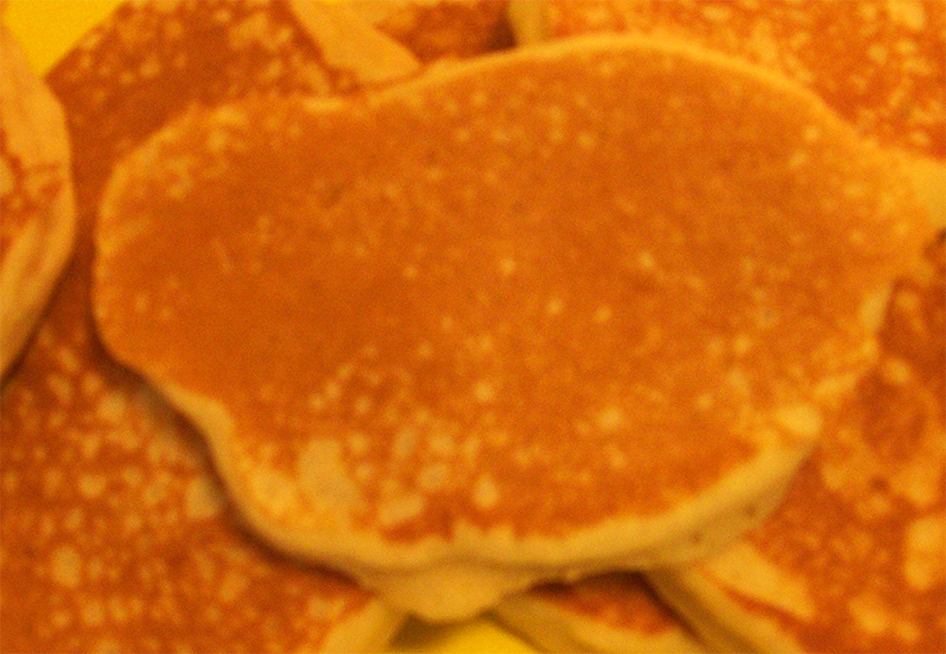 stack of Irish buttermilk pancakes on a plate