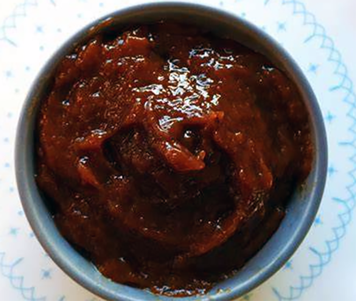 senegalese tamarind jam mounded in a bowl