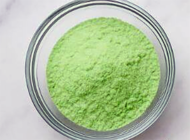 instant pistachio pudding mix in a bowl