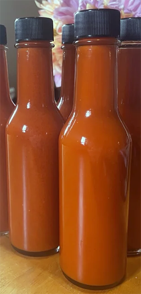 Louisiana hot sauce in bottles