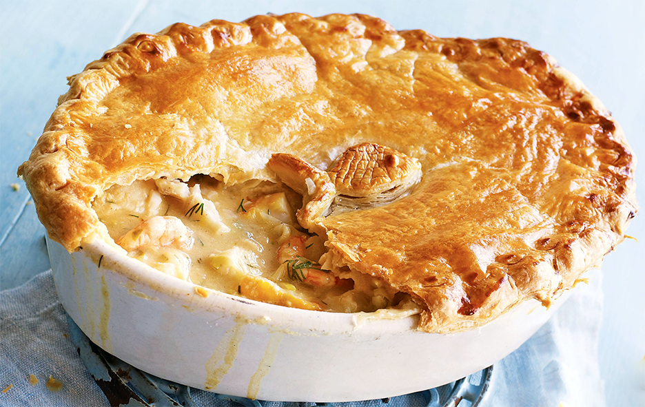 pastry-topped cod pie