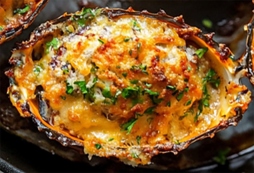 grilled dressed crab