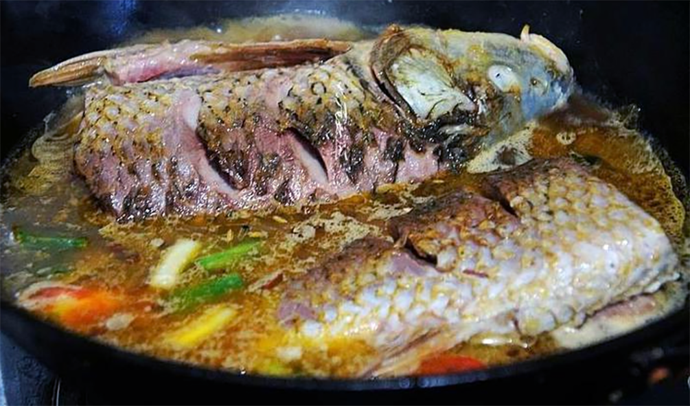 carp stewed in stock