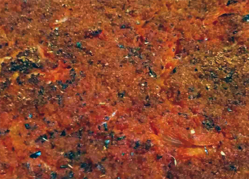 Palermo pizza sauce spread on top of a pizza