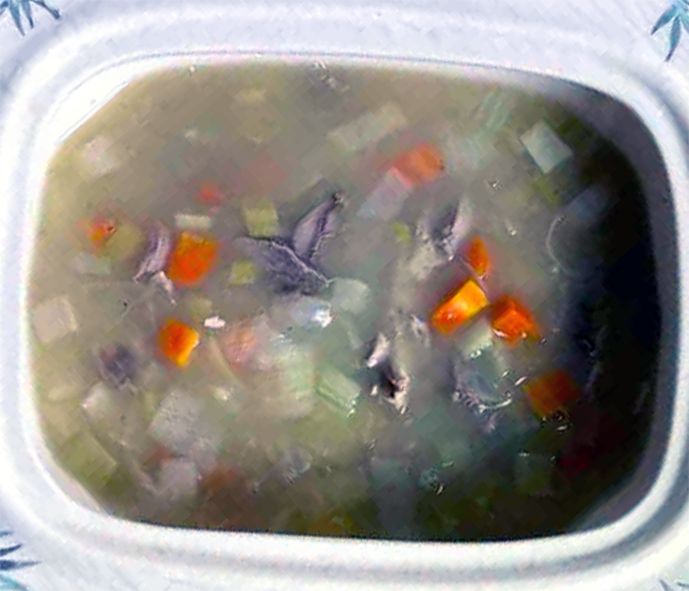 pheasant soup in a tureen