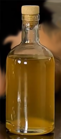 apricot ratafia in a bottle