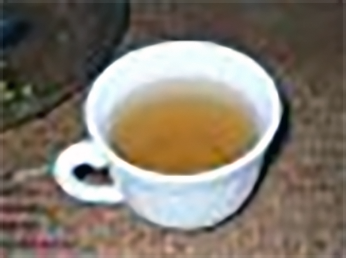 Ranonapango, Malagasy burnt rice drink in a white cup