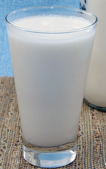 rice milk in a glass