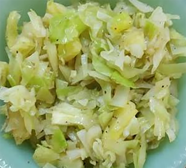 tangy pineapple cabbage in a bowl