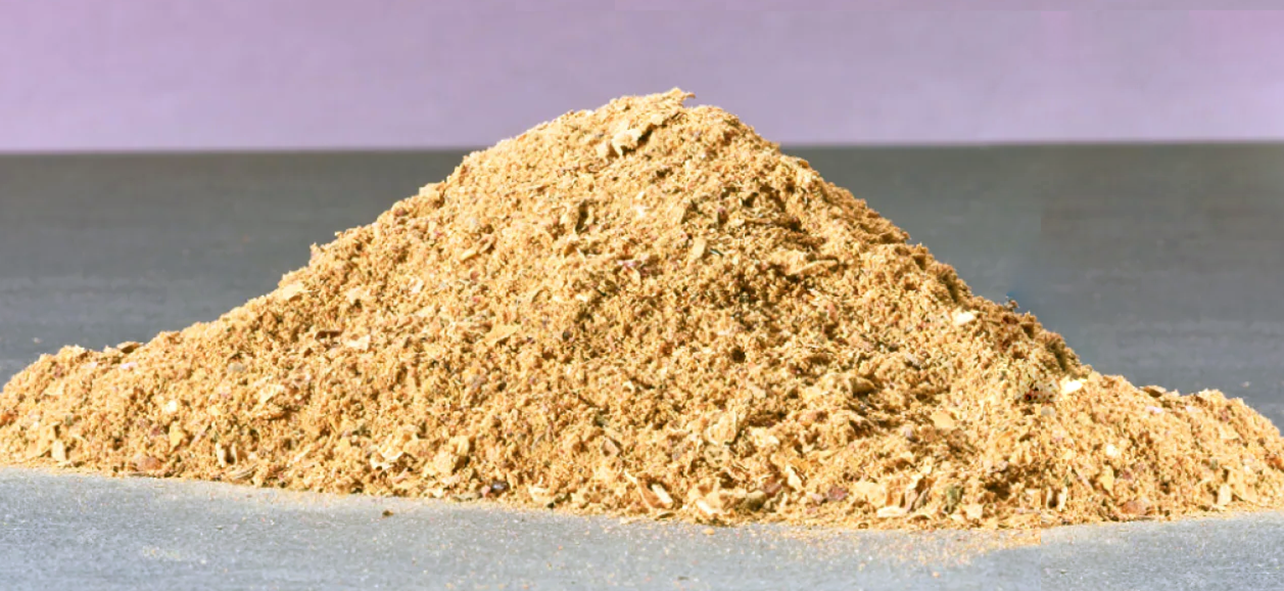 mound of tawabel spice blend on a kitchen work surface