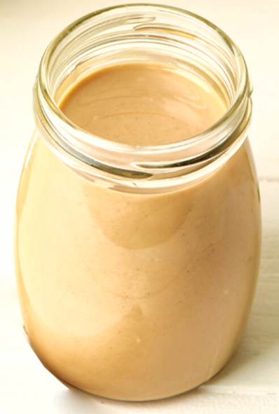 tahini sauce in a jar