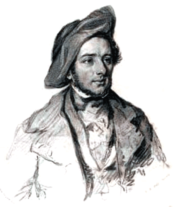 Drawing of Alexis Soyer.