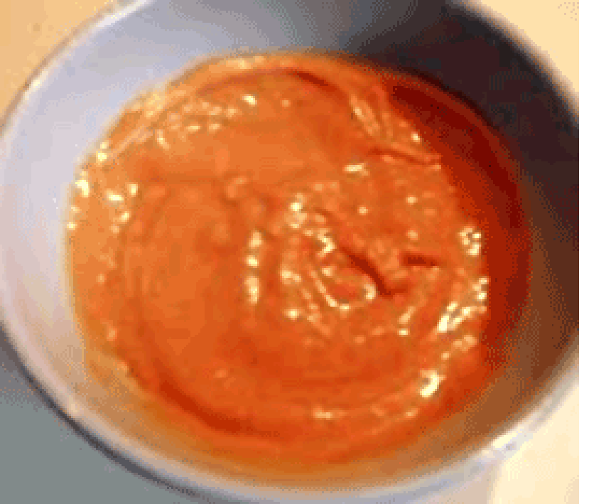 Bowl of aurore sauce