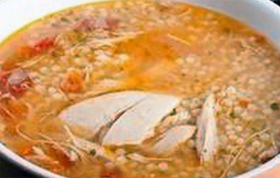 Angolan canja served in a bowl
