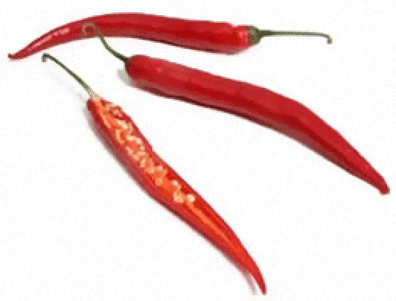 Three Cayenne Chillies