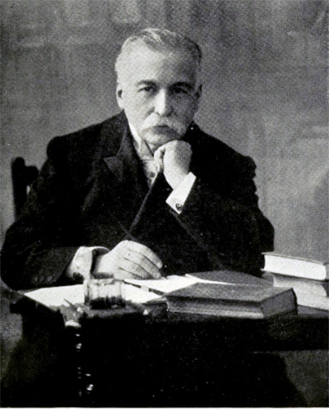 Charles August Escoffier at his desk