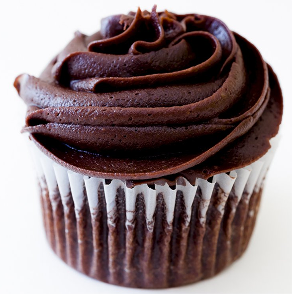 Chocolate cupcake with chocolate cream cheese icing