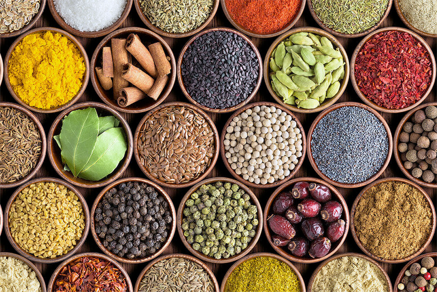 collection of spices in bowl