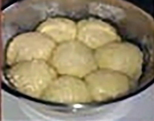 Fijian topoi dumplings in a bowl