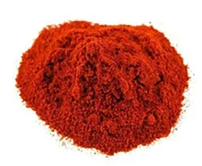 Finger chillies and red chilli powder