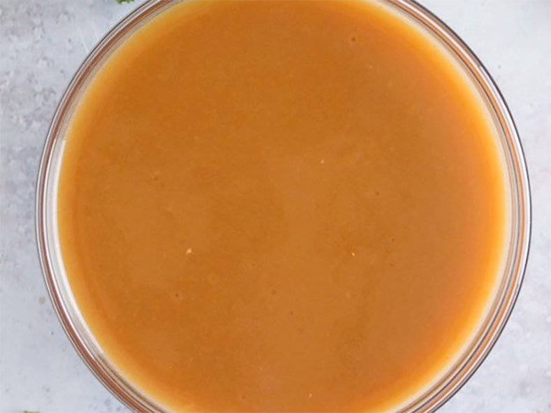 Francatelli's brown butter sauce presented in a bowl