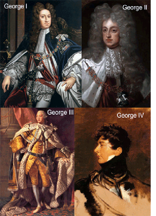 Images of the four Georgian kings
